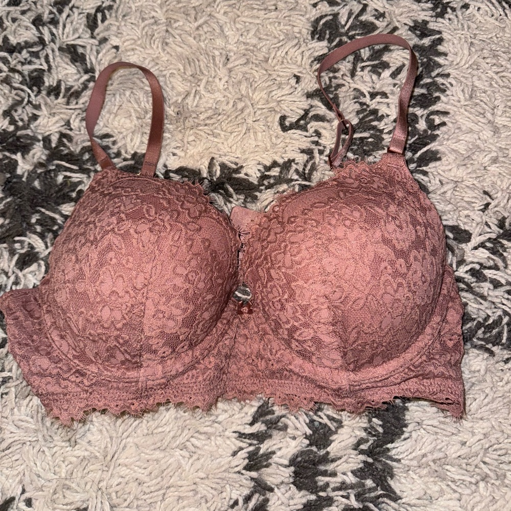 Aerie Show Off Plunge Push up Eyelash Lace
